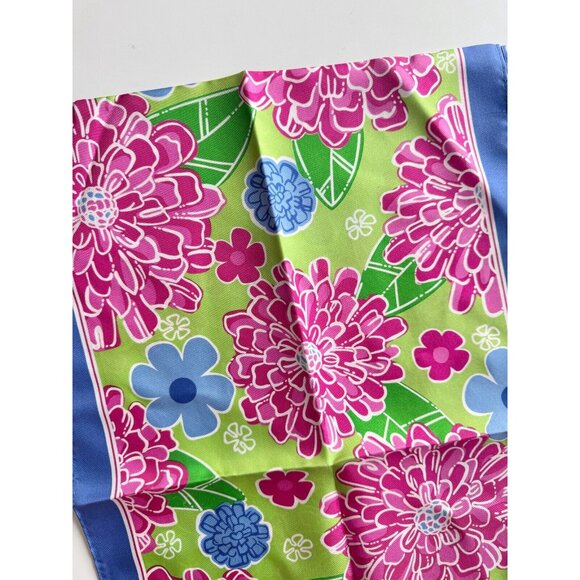 NWOT FORD x LILLY PULITZER Floral Print 100% Silk 55" x 12" Rectangle Scarf - Picture 2 of 8